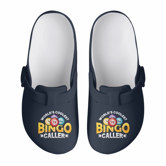 Discover World's Coolest Bingo Caller Lucky Bingo Player Slip On Clogs