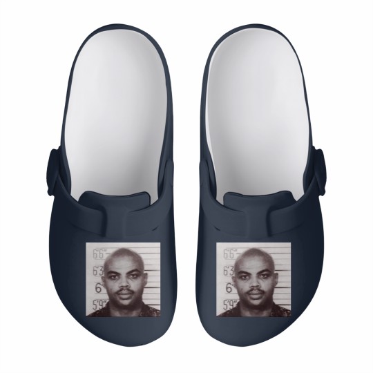 Discover Charles Barkley Mugshot Slip On Clogs