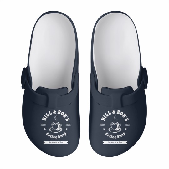 Discover Bill And Bob'S Coffee Shop Aa Recovery Gift Slip On Clogs