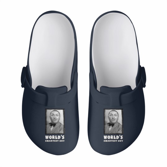 Discover The Three Stooges Curly, World's Smartest Guy Slip On Clogs