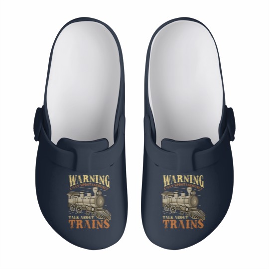 Discover Trains Railroad Train Lover - Train - Slip On Clogs