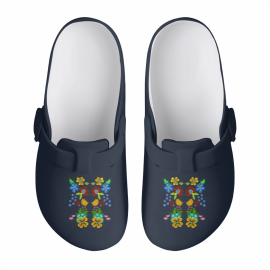 Discover Ojibwe Floral Slip On Clogs