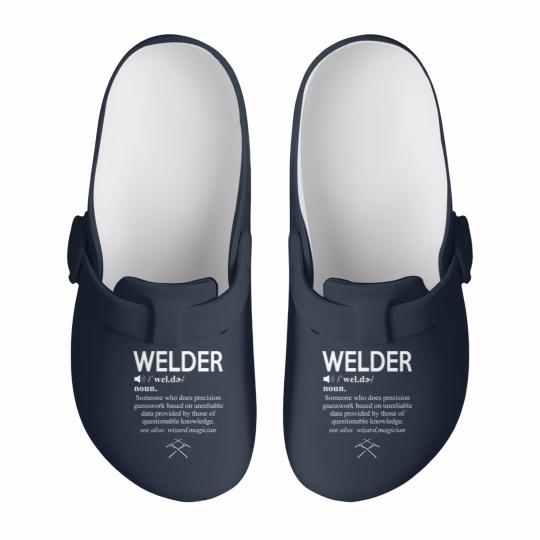 Discover Funny Welding Proud Welder Weld Job American Slip On Clogs