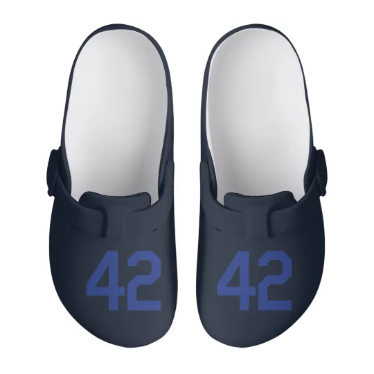 Discover Jackie Robinson 42 Design Slip On Clogs