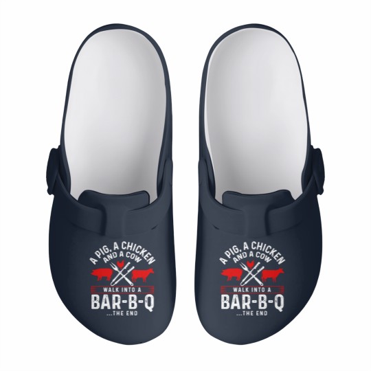 Discover Grill Barbecue BBQ Season Meat Grillmaster Gift Slip On Clogs