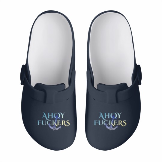 Discover Ahoy Fuckers Nasty Welcome Outfit For Sexy Waitres Slip On Clogs