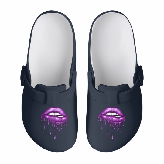 Discover Drip Purple Lips - Lips - Slip On Clogs