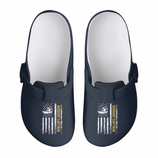 Discover Airboat American Flag, airboating Slip On Clogs