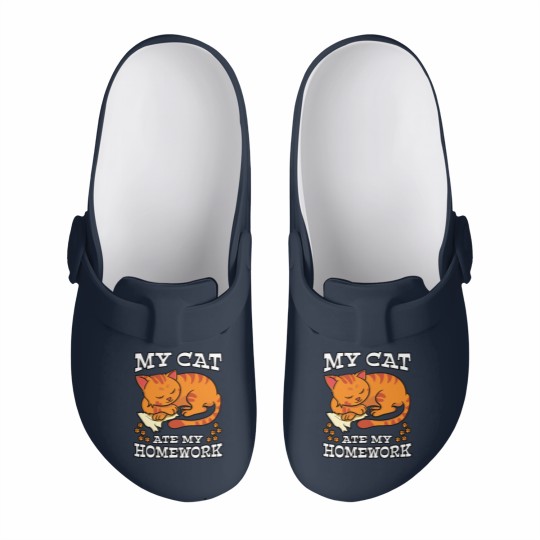 Discover My Cat Ate My Homework Slip On Clogs