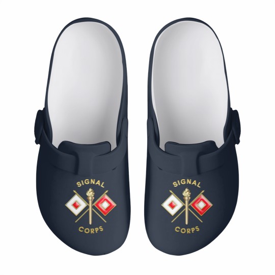 Discover Signal Corps Branch Insignia Slip On Clogs