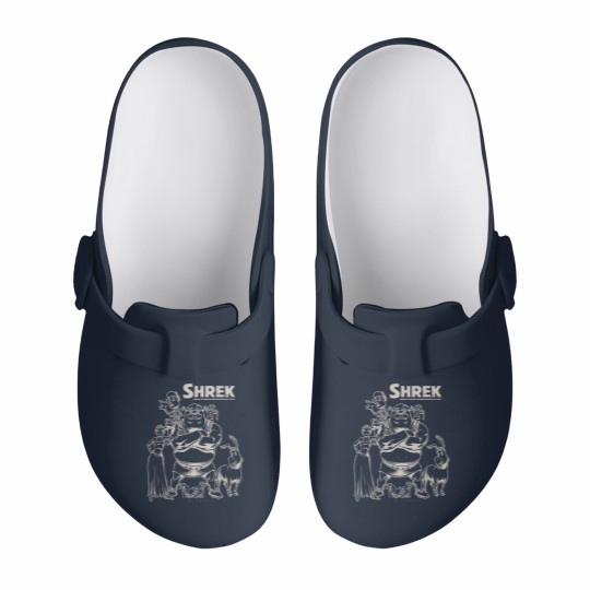 Discover Shrek Group Shot Faded Portrait Slip On Clogs