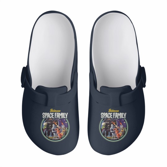 Discover 1960s Space Family - Vintage Sci Fi - Slip On Clogs