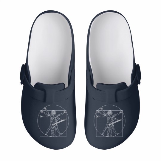 Discover Vitruvian Man Guitar Music Player Da Vinci Slip On Clogs