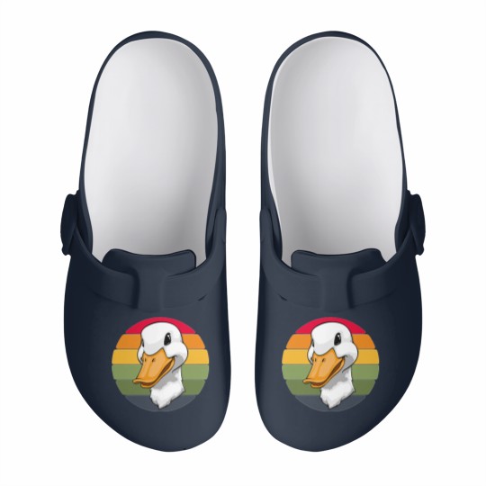 Discover Duck Head Retro Funny Water Ducklings Slip On Clogs