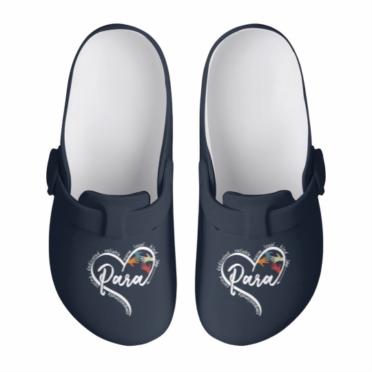 Discover Para Heart Paraprofessional Educator Paraeducator Slip On Clogs