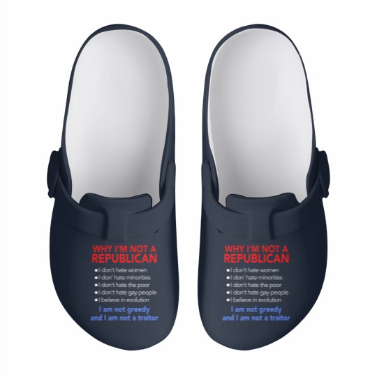 Discover Not Republican Slip On Clogs