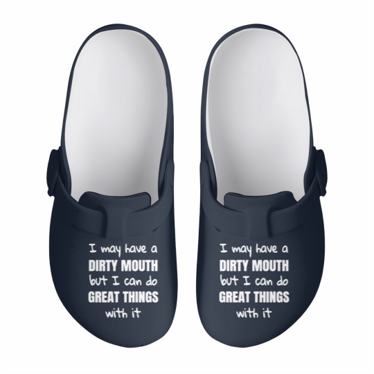 Discover Sexy, kinky, dirty and provocative Dirty Mouth sx Slip On Clogs