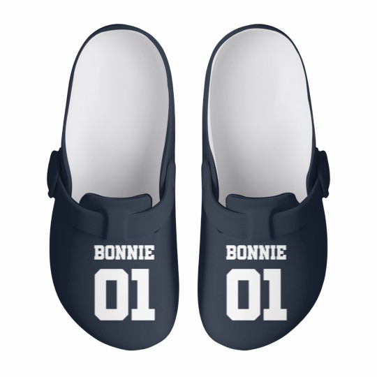 Discover Bonnie 01-Bonnie and Clyde (white) Slip On Clogs