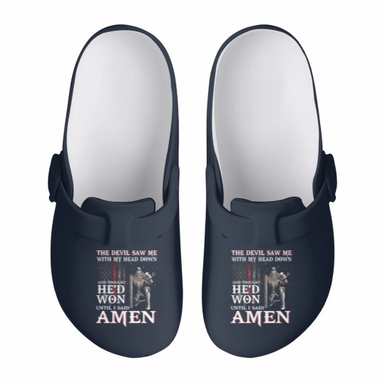 Discover The Devil Saw Me With My Head Down Thought He'D Won Slip On Clogs - The Devil Saw Me With My Head Down Thou - Slip On Clogs