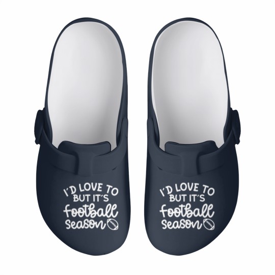 Discover I’d Love To But It’s Football Season Football Mom Funny - Football Fan Gift Idea - Slip On Clogs