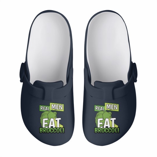 Discover Real Men Eat Broccoli - Men - Slip On Clogs