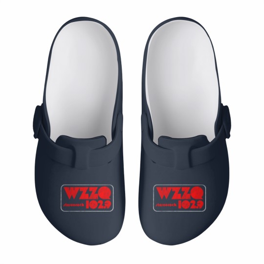 Discover WZZQ Stereorock Jackson, Mississippi / Defunct 80s Radio Station Logo - Radio Station - Slip On Clogs