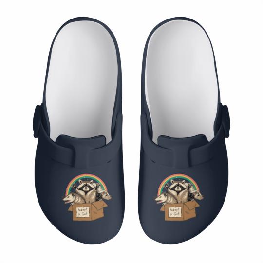 Discover Racoon Opossum Slip On Clogs