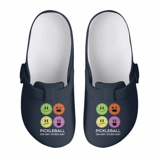 Discover Gift for Pickleball Players Any Given Day Funny Slip On Clogs