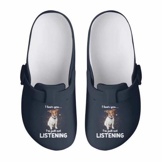 Discover Jack Russell Terrier I Hear You Not Listening Dog Slip On Clogs
