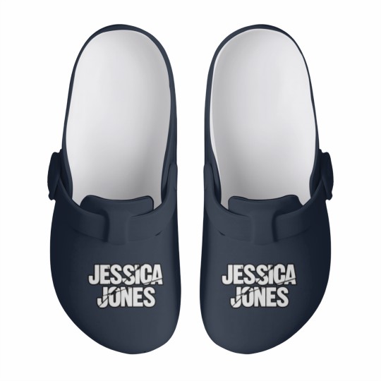Discover Jessica Jones Logo Slip On Clogs
