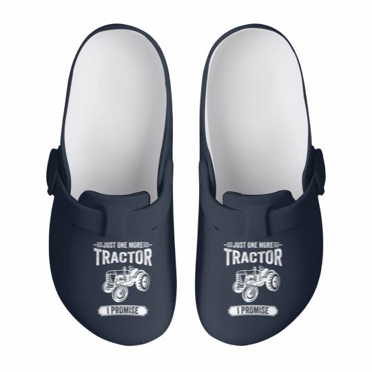 Discover Farmer Just One More Tractor I Promise Gift Slip On Clogs