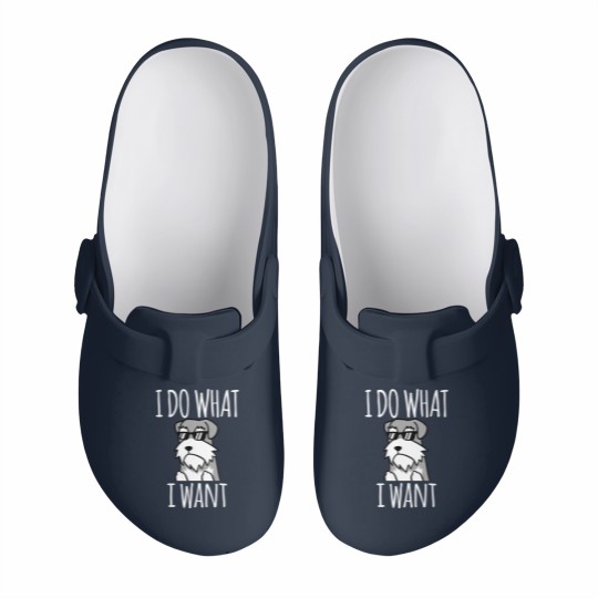 Discover Funny I Do What I Want Schnauzer - Schnauzer - Slip On Clogs