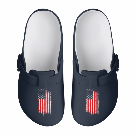 Discover American flag Slip On Clogs