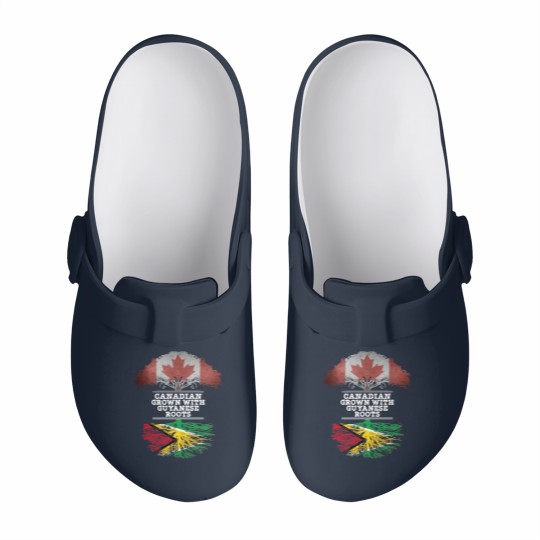 Discover Canadian Grown With Guyanese Roots - Gift for Guyanese With Roots From Guyana - Guyanese - Slip On Clogs