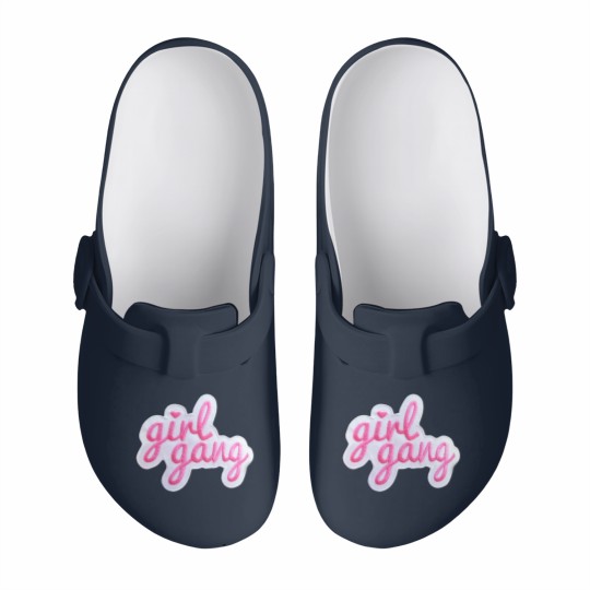 Discover Girl Gang Patch Slip On Clogs