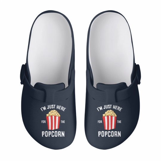 Discover Just Here For The Popcorn Cinema Watching Movies Slip On Clogs