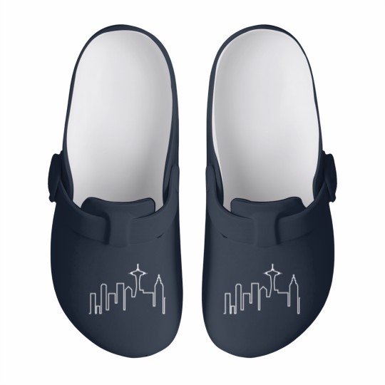 Discover Seattle Skyline (Frasier) Slip On Clogs