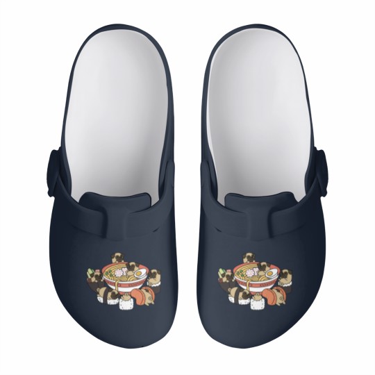 Discover Pug Ramen Sushi - Pug - Slip On Clogs