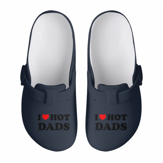 Discover I Love Hot Dads Slip On Clogs Adult Daddy Dilf I Heart Hot Dads Slip On Clogs