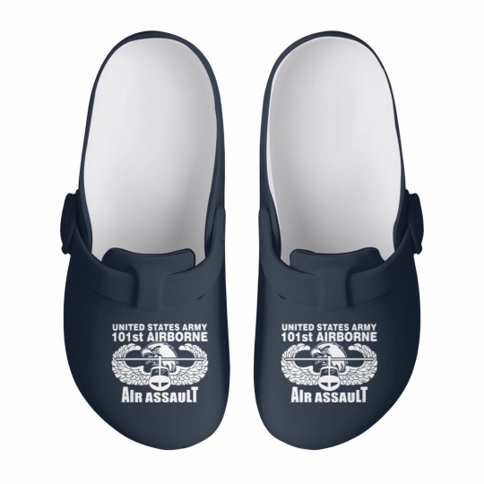 Discover 101st Army Airborne Air Assault eagle Slip On Clogs