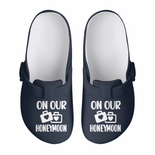 Discover Honeymoon Vacation Wedding Couple Honeymooning Slip On Clogs