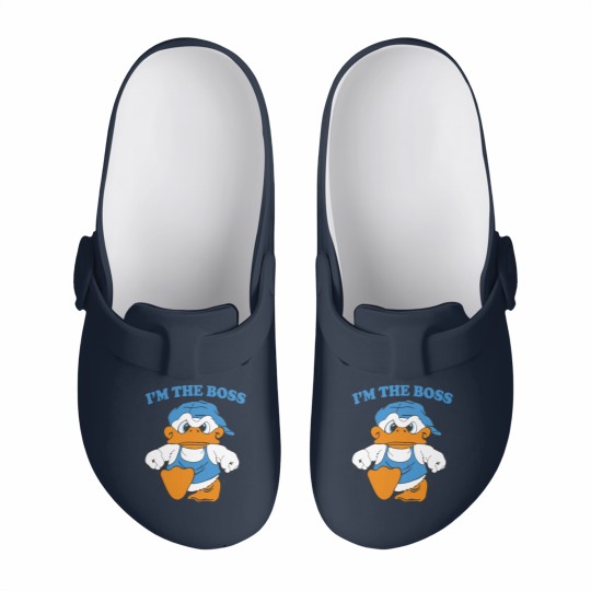 Discover I'm The Boss Duck Slip On Clogs 90s Cartoon Tourist Slip On Clogs