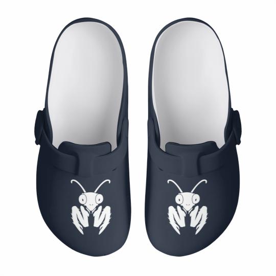Discover Praying Mantis Front Slip On Clogs