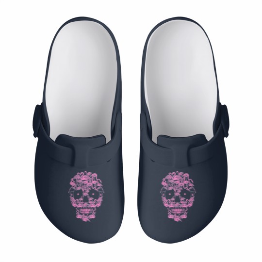 Discover Flamingo Skulls Funny Flamingo Lover Halloween Slip On Clogs
