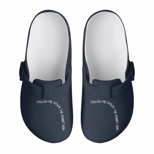 Discover Follow me down the rabbit hole Slip On Clogs