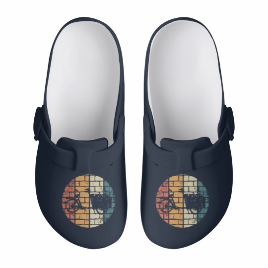 Discover Cargo Bike Retro Slip On Clogs