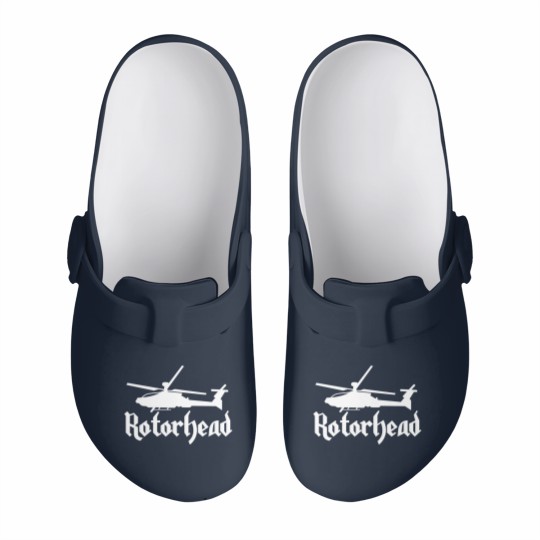 Discover Rotorhead Helicopter Pilot - Helicopter - Slip On Clogs