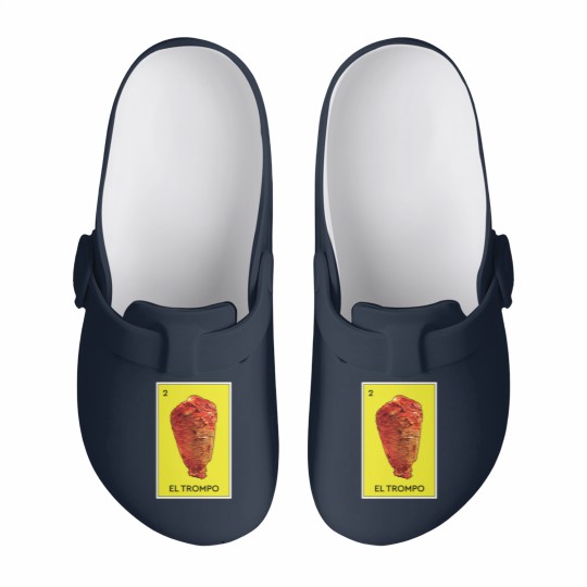 Discover El Trompo Al Pastor Loteria Mexican Game Funny Carne Asada Tacos Burritos - Meat - Slip On Clogs