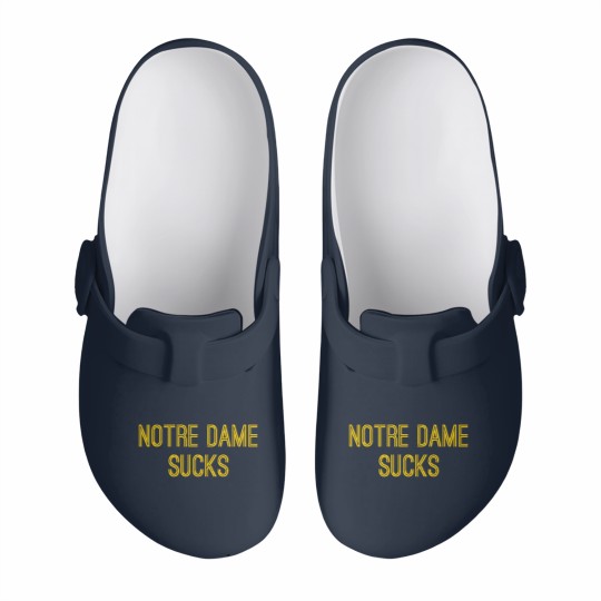 Discover ND Sucks (Gold Text) - ND Sucks - Slip On Clogs