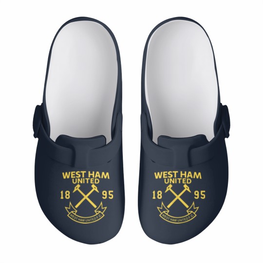 Discover West Ham United Chest Crest Zip Slip On Clogs